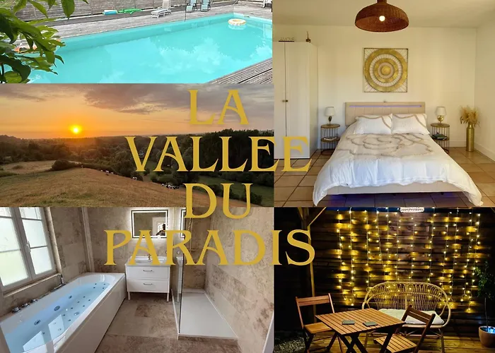 La Vallée Du Paradis Avec Balnéothérapie En Campagne Appartement